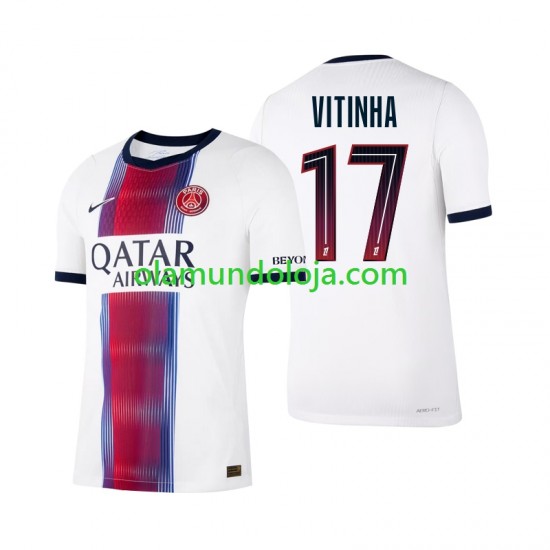 Camisola Paris Saint-Germain Vitinha 17 Homem Equipamento Segundo 2026-2027 Manga Curta
